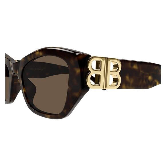 New BALENCIAGA Everyday Havana Square BB0311SK 002 Sunglasses Women - Picture 3 of 4